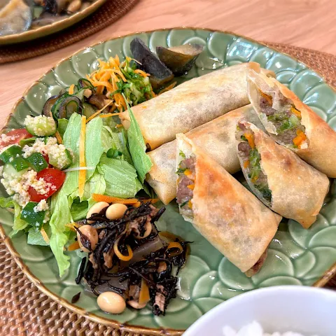 「CRAFT MISO 生糀 650g」を使ってみたSnapdishの料理・レシピ写真:甘辛味噌の春巻き