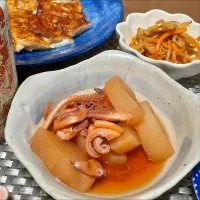 烏賊大根～🦑　大根皮きんぴら