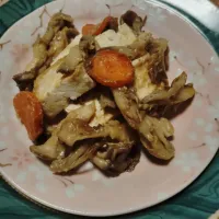 焼き豆腐と舞茸人参味噌󠄀炒め|由紀子さん