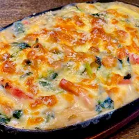 ほうれん草・ベーコン グラタン| mottoさん
