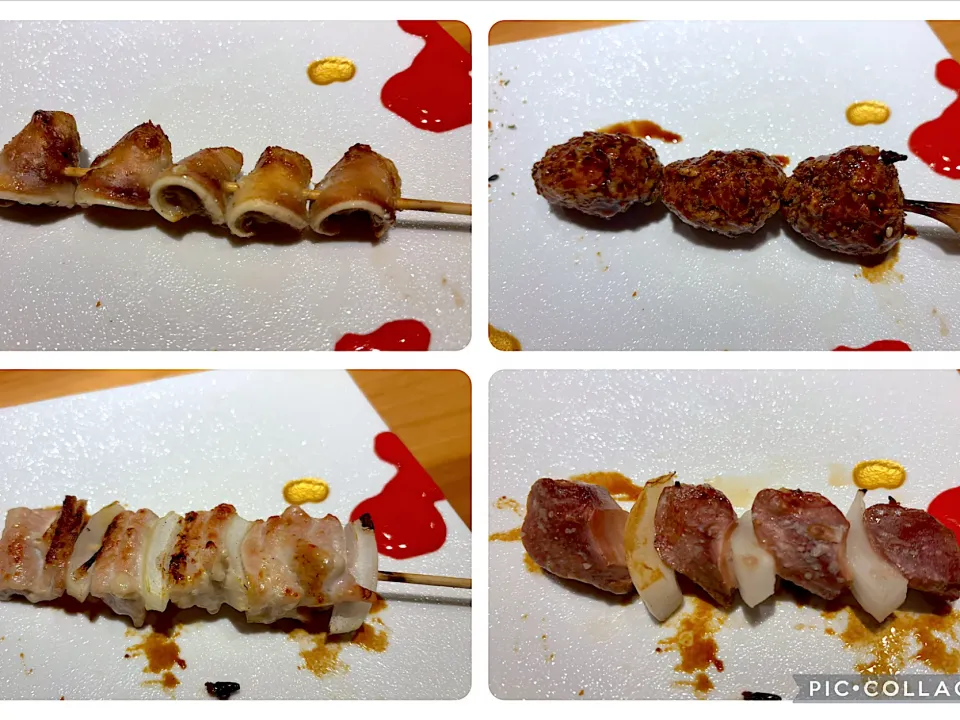 5月30日・焼き鳥屋のコース・④串2本目〜5本目|山勝さん
