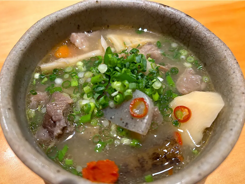 5月30日・焼き鳥屋のコース・⑤牛すじ煮込み|山勝さん