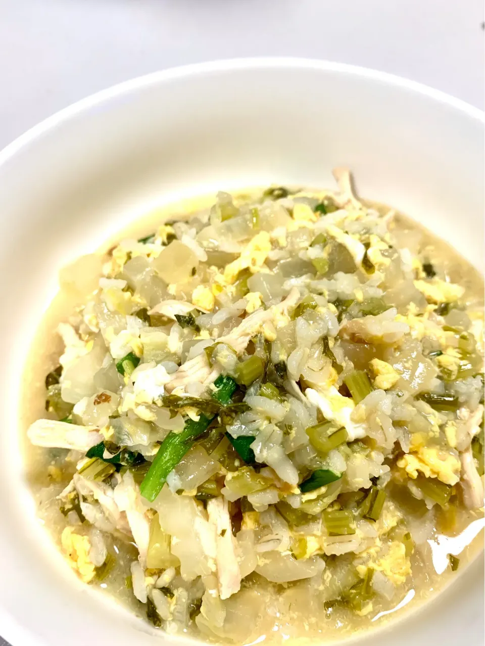 Shredded Chicken & Vege Zosui (Japanese Rice Soup)|gonbenさん
