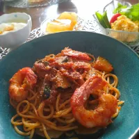 朝からパスタ！