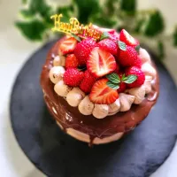 チョコとベリームースのドリップケーキ|mogmoさん