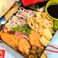 本日のお弁当〜盛りそば弁当
