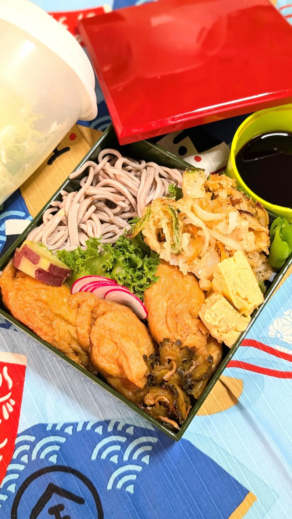 本日のお弁当〜盛りそば弁当|f.1125beさん