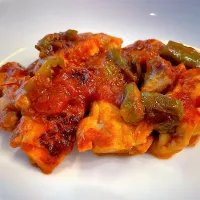 鶏肉とピーマンのトマト煮|パパ手料理さん