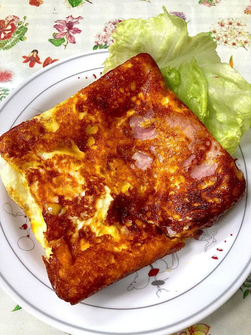 朝ごはん　クロックムッシュ⁉️|ここさん