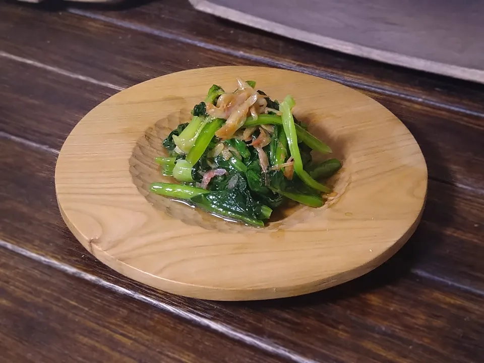 ほうれん草と小海老の炒め物|nitoさん