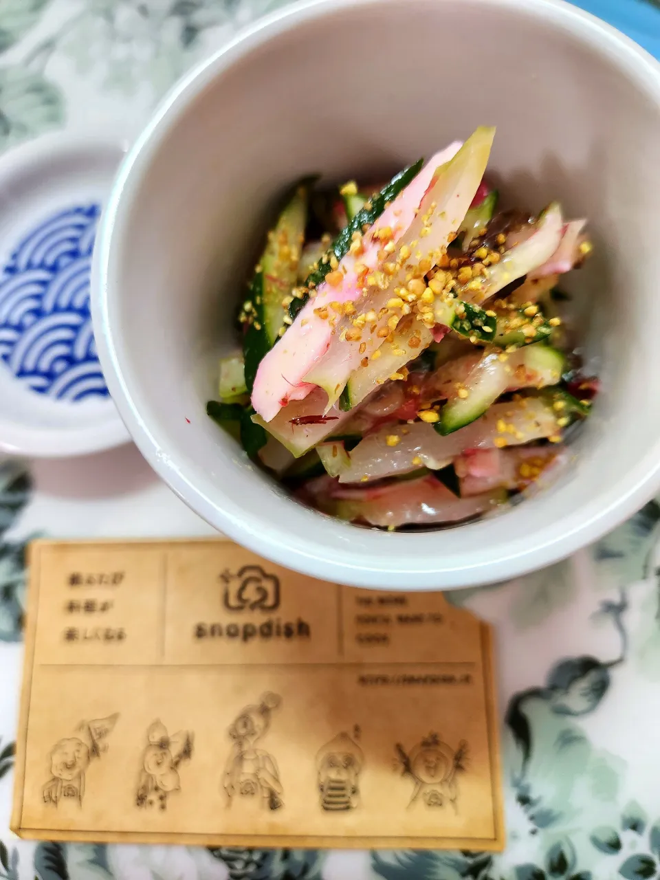 @きなこさんの料理 ナガマンさんの料理 ササミと胡瓜の【梅くらげ】和え→→🔷若採れ搾菜の浅漬けいり🔷|@きなこさん