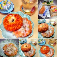 チーズベーグルサンド|うたかた。さん