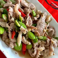 หมูผัดกะปิสะตอ|ｖ（＾＿＾ｖ）♪さん