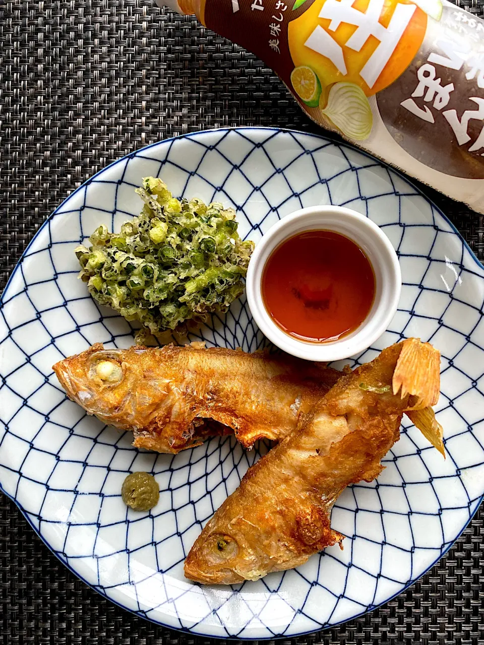 赤ハタ唐揚げ＆花椒風味のネギかき揚げ|栃倉 直人さん
