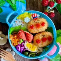 アンパンマンコロッケ弁当|Akiyoෆ¨̮⑅さん