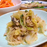 白菜と春雨の肉味噌炒め煮|とまと🍅さん
