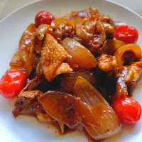 玉ねぎと鶏肉の中華炒め|izu-miさん
