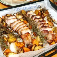 ＊休日ちょっと贅沢ごはん。ローストポーク＊|ultramarineさん