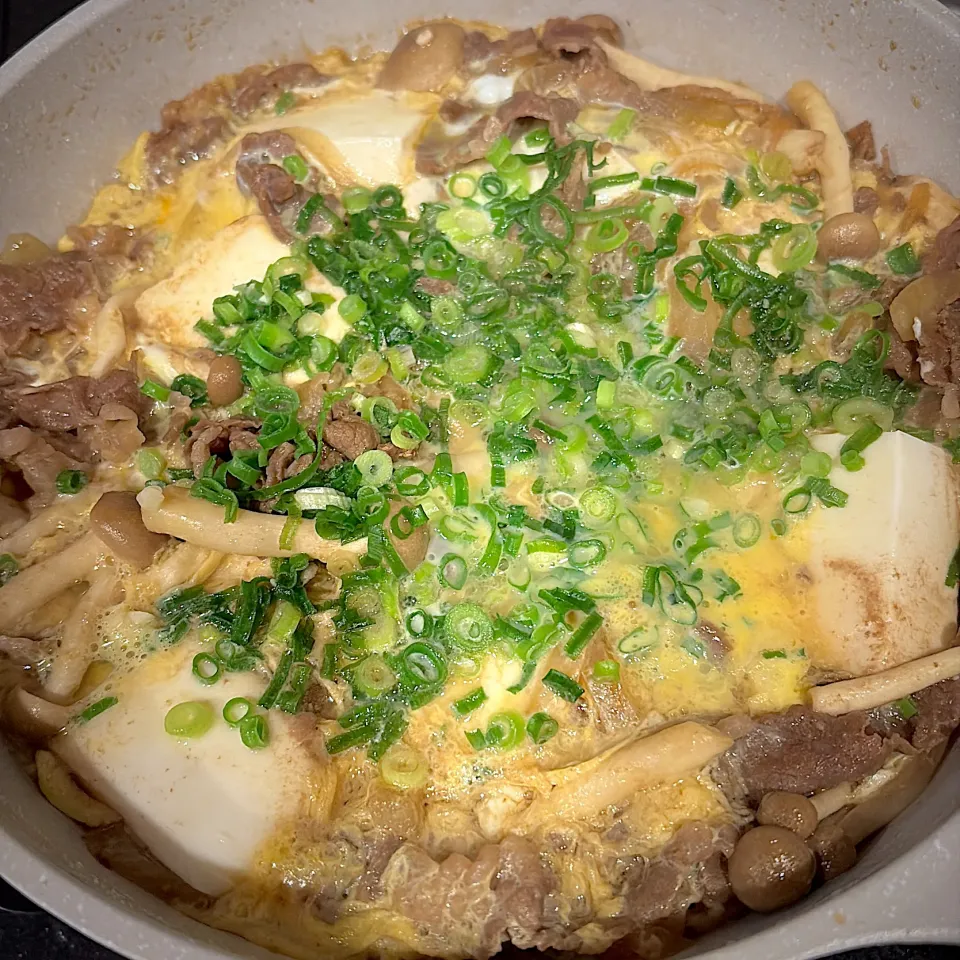 すき焼き風たまごとじ|まきさん