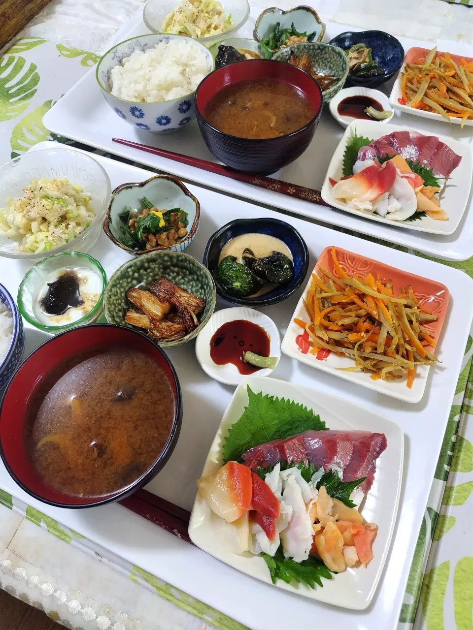 ハマチと3種の貝の定食です✨|rikako♪。.:＊さん