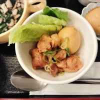 上海料理屋さんの日替わりランチのメイン|おじゃみさんさん