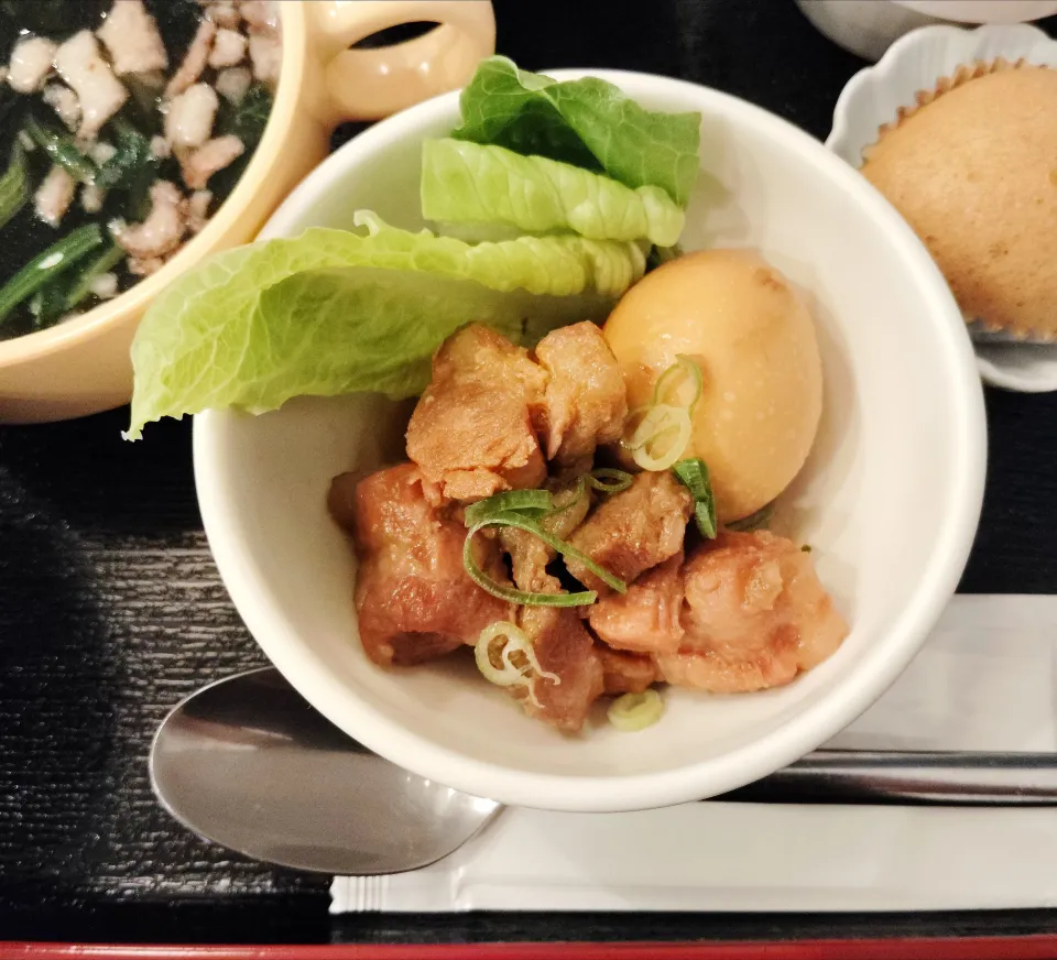 上海料理屋さんの日替わりランチのメイン|おじゃみさんさん