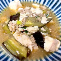 麻婆茄子ですが豆腐もいれました。|pepiさん
