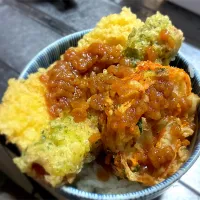 今夜は、三色天丼を頂きました😋👍✨| ギムレットさん