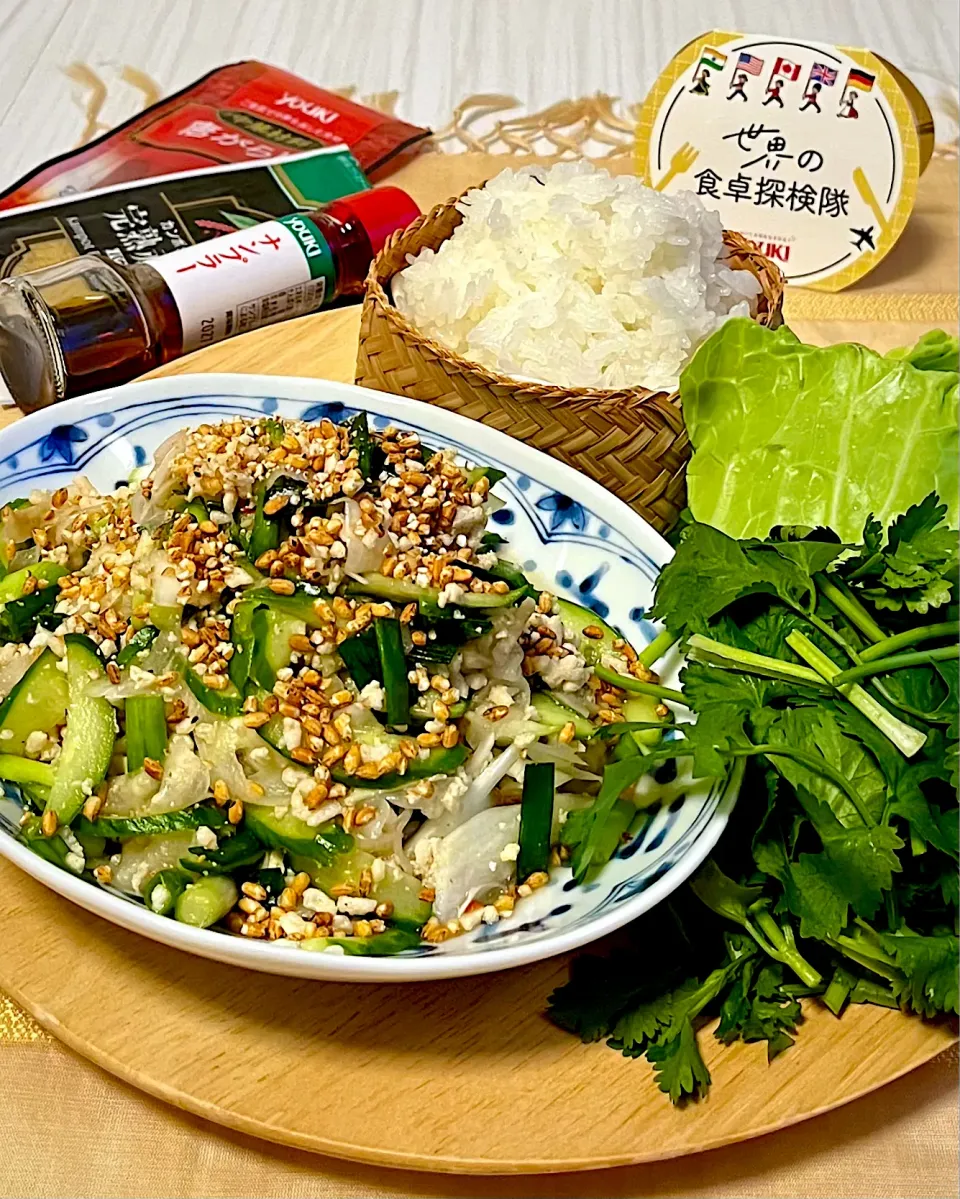 ラープ ガイ(鶏ひき肉のスパイシーサラダ)|あゆさん