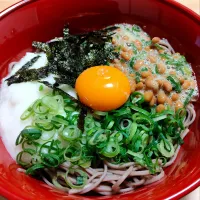 とろろ納豆そば|ばっしゃんさん