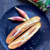 エキストラバージンオリーブオイルで茗荷バゲット|栃倉 直人さん