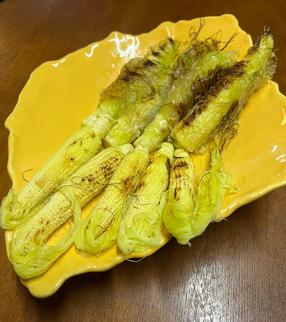 ヤングコーン焼き＊ひげ巻きピカタ|henryさん