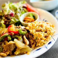 牛肉のオイスター炒め&炒飯|M⭐︎さん