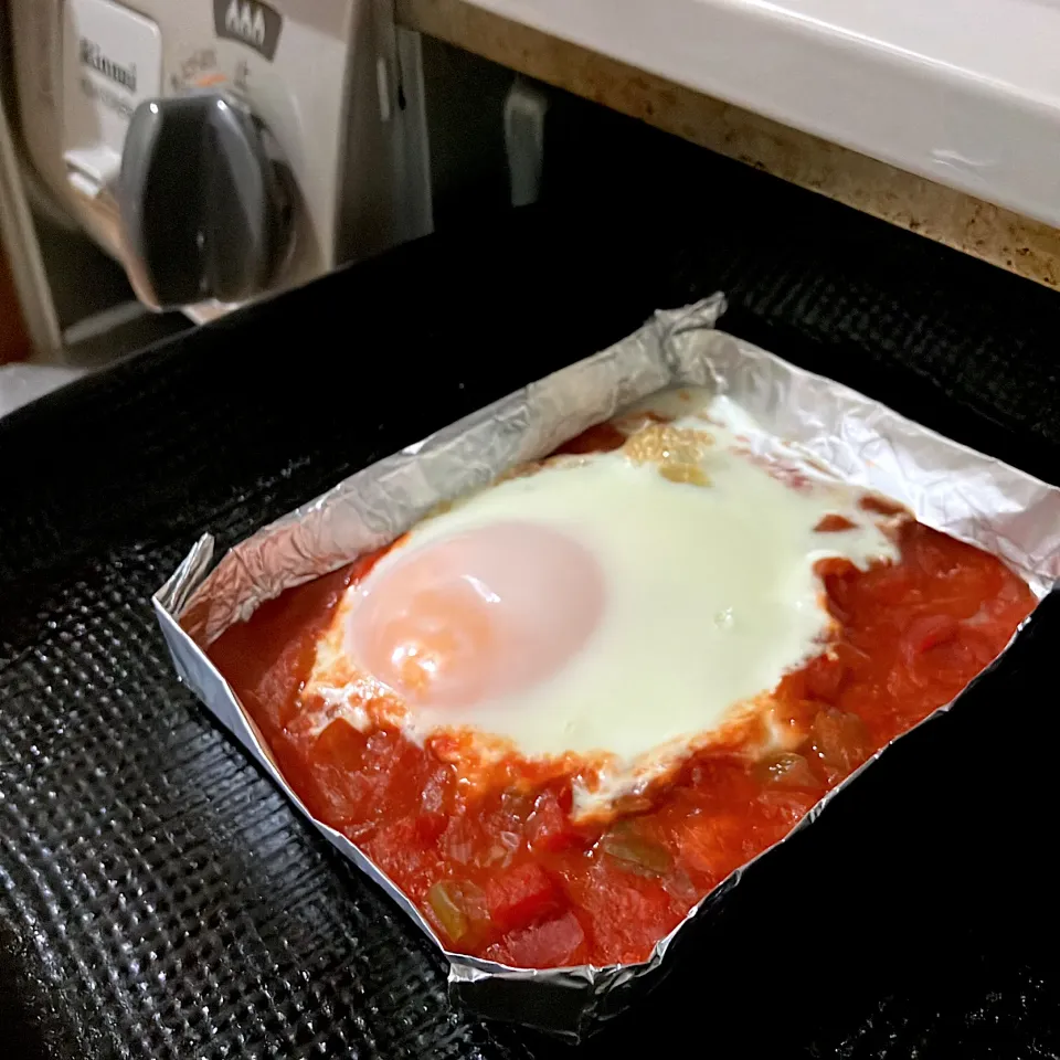 魚焼きグリルでつくるシャクシュカ|紅茶とお菓子と時々ごはんさん