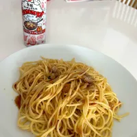 オリーブオイルとガーリックパスタ|かずえさん