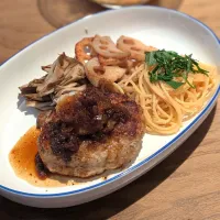 和風ハンバーグ  玉ねぎ醤油ソース|あぼちさん
