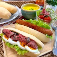 ローストビーフサンド＆ホットドッグ🌭|ラゴさん。さん