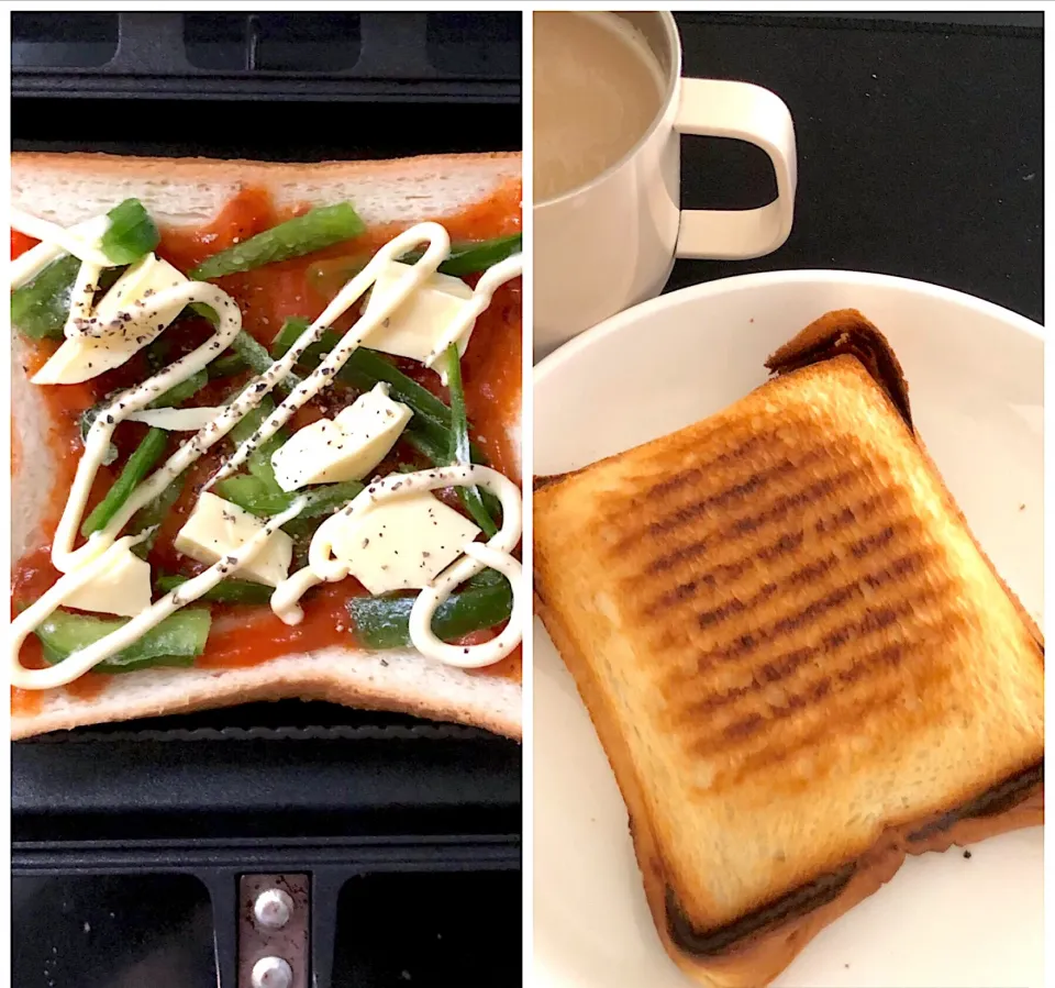 15:12 ピザトースト風サンド🍕|へれ子さん