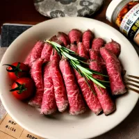 生塩麹パウダー黒胡椒ブレンドで、ちょっと良い肉焼いてみた