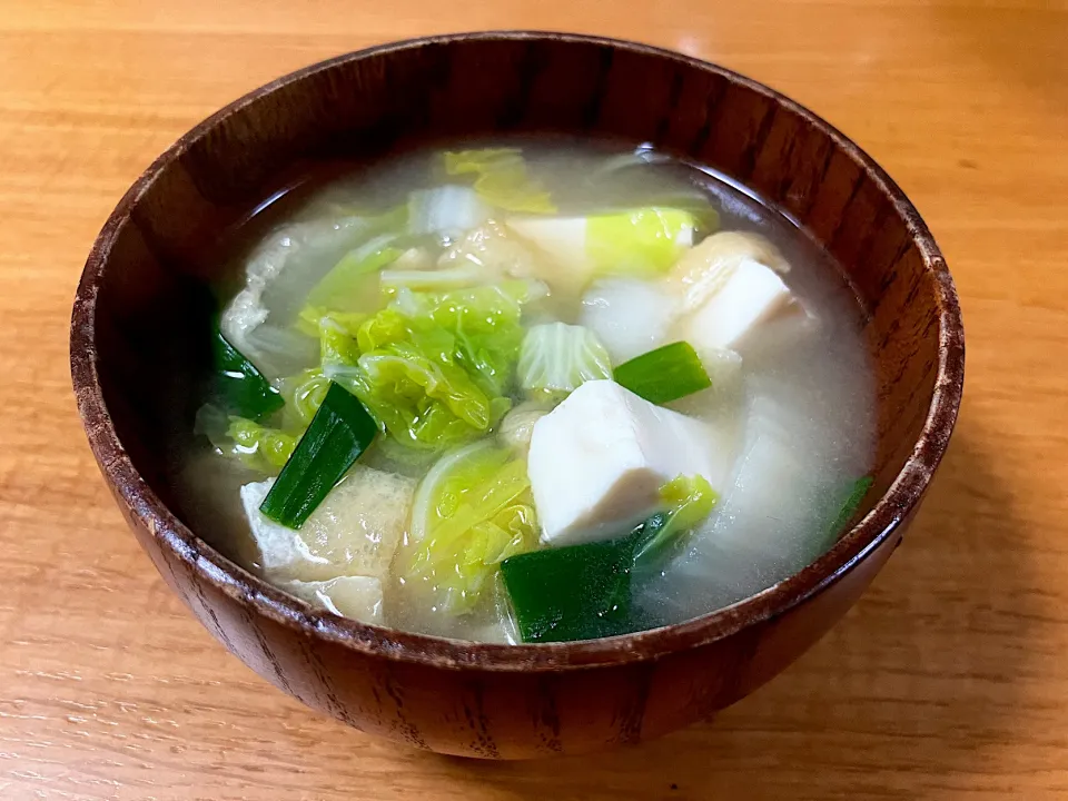 ＊白菜のお味噌汁🥬＊|＊抹茶＊さん