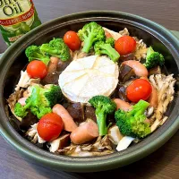 きのことウインナーのアヒージョ|mikaさん