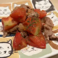 豚肉とトマトの炒め物|たけさん