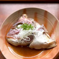鯛のかぶと煮（あら炊き）🐟
