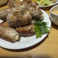 チーズちくわの肉巻き|ハルのただ飯さん