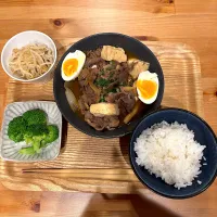 肉豆腐定食|runさん