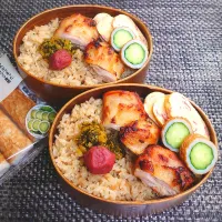 母とムスコのラブラブおソロ♪土佐のちくわゲットだぜ弁当|からあげビールさん