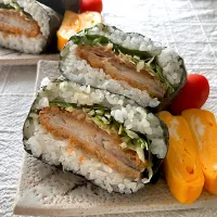 ＊鯵フライおにぎらず🍙🐟🌿＊|＊抹茶＊さん
