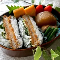 ＊0036.鯵フライおにぎらず🍙🐟🌿娘ちゃんの高校生弁当🍱＊|＊抹茶＊さん
