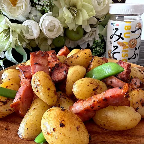 「料亭の味 フリーズドライつぶみそ ボトル」を使ってみたSnapdishの料理・レシピ写真:ジャーマンポテト✨