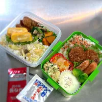 R7.6/3 𝚃𝚞𝚎.  ·͜·♡筍ご飯&チーズチキンカツ弁当👨🏻‍🍳| hamakoさん